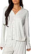 EDIKTED Justina Lounge Button-Up Top
