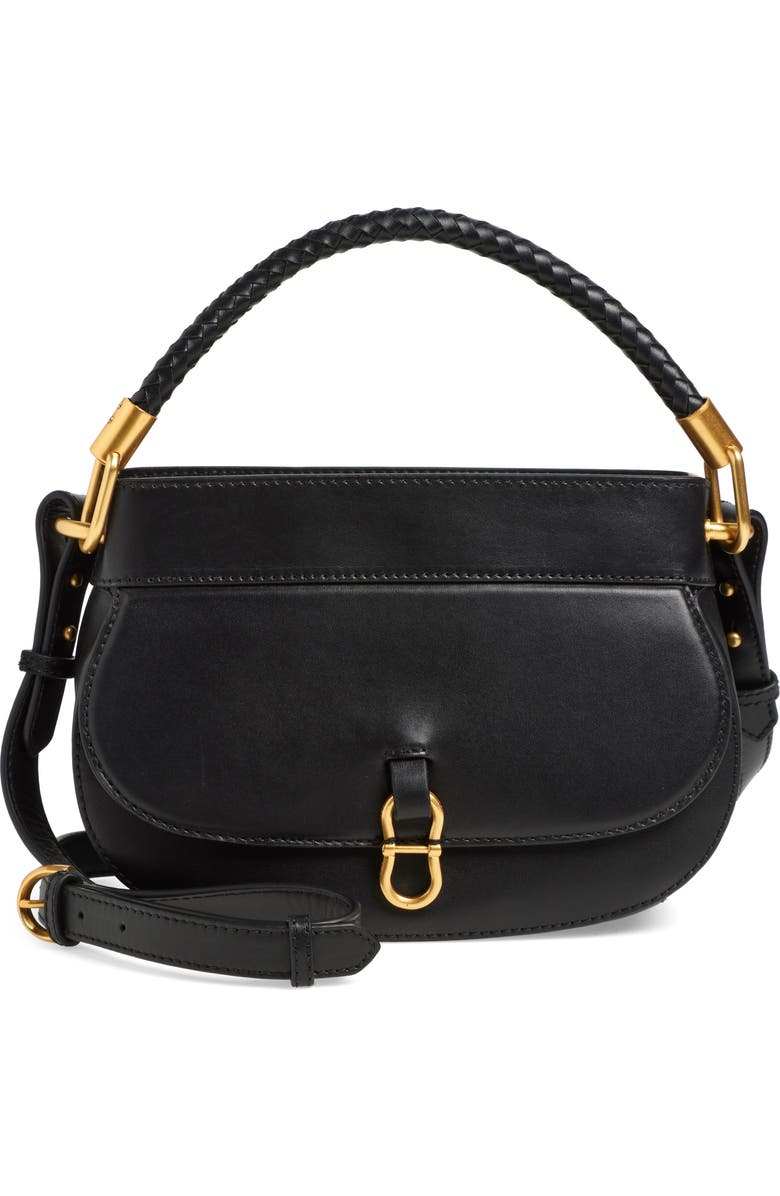 Vince Camuto Dahna Top Handle Leather Satchel, Main, color,