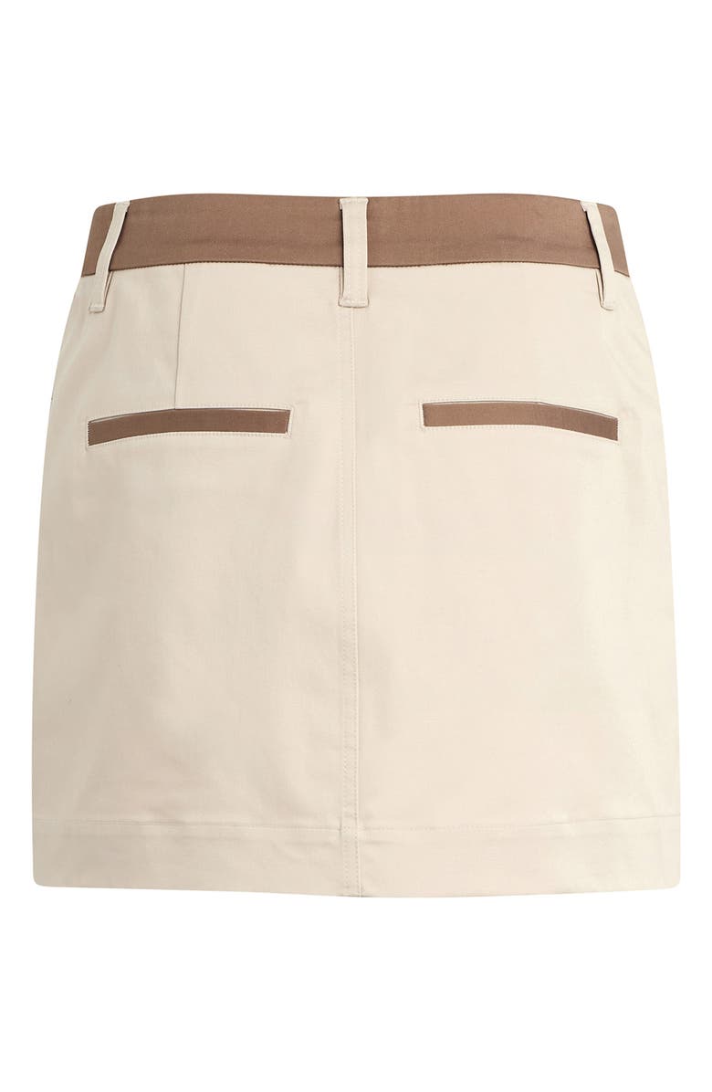 Favorite Daughter The Monica Miniskirt, Alternate, color, Beige W/ Khaki Con
