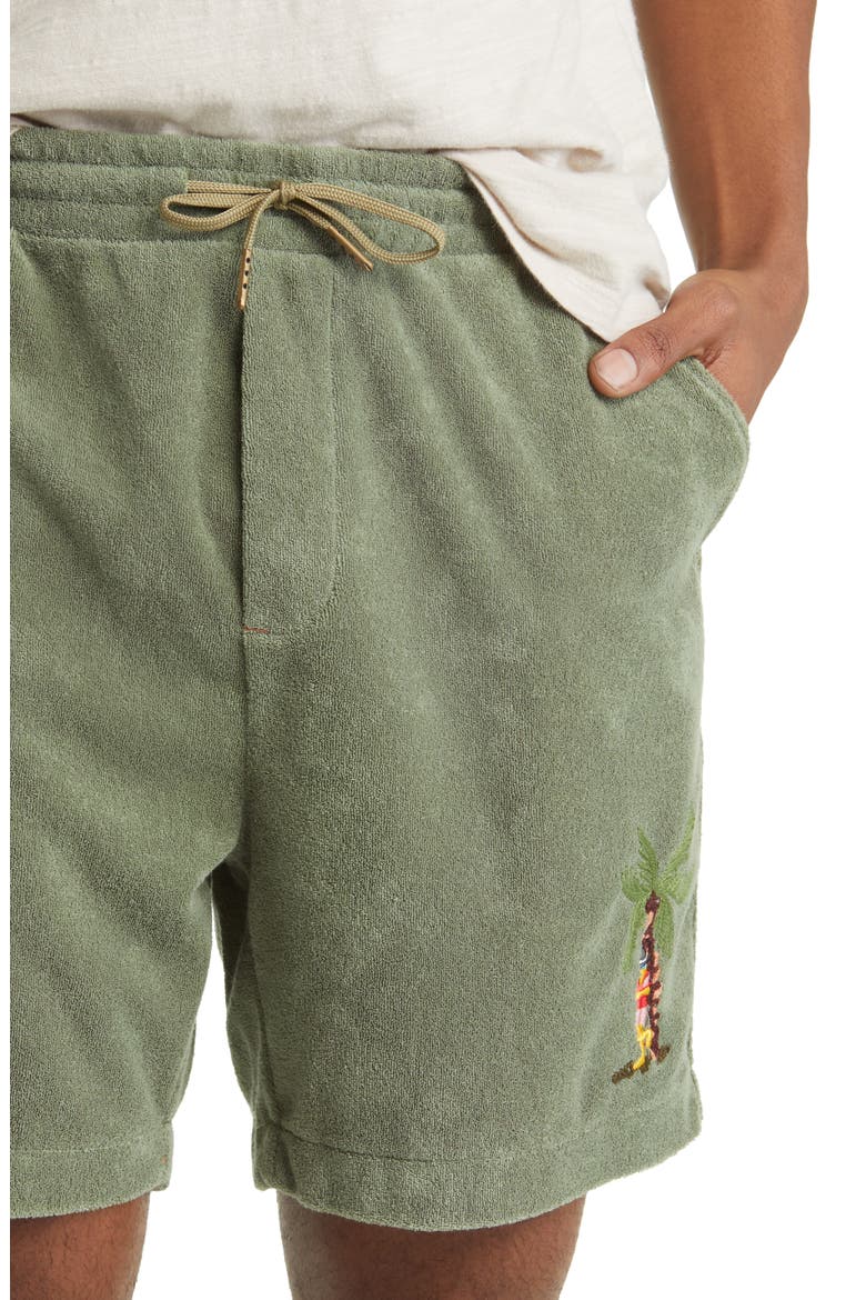 Terry Cloth Bermuda Shorts, Alternate, color, 0115-ARMY