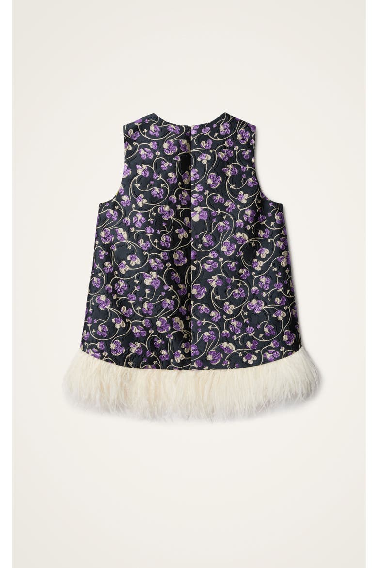 La Scala Top, Alternate, color, Honeysuckle Jacquard Black