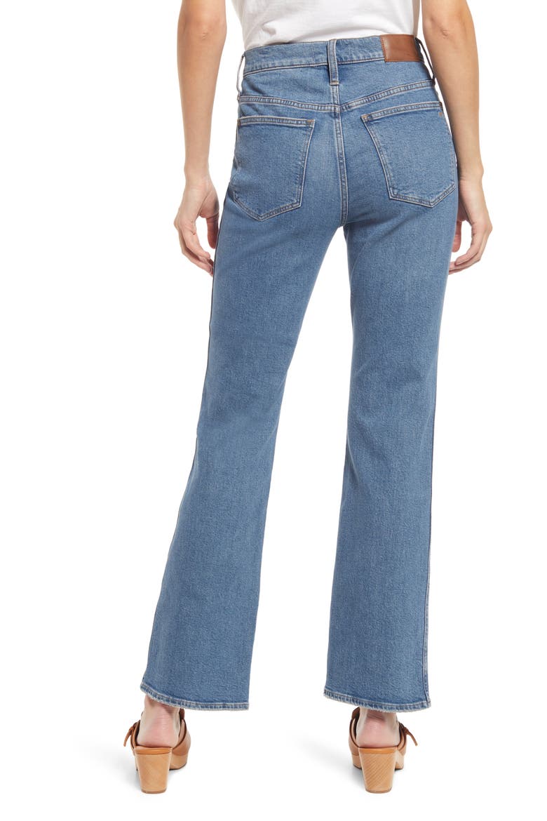 '90s High Waist Bootcut Jeans, Alternate, color, EDGEWOOD
