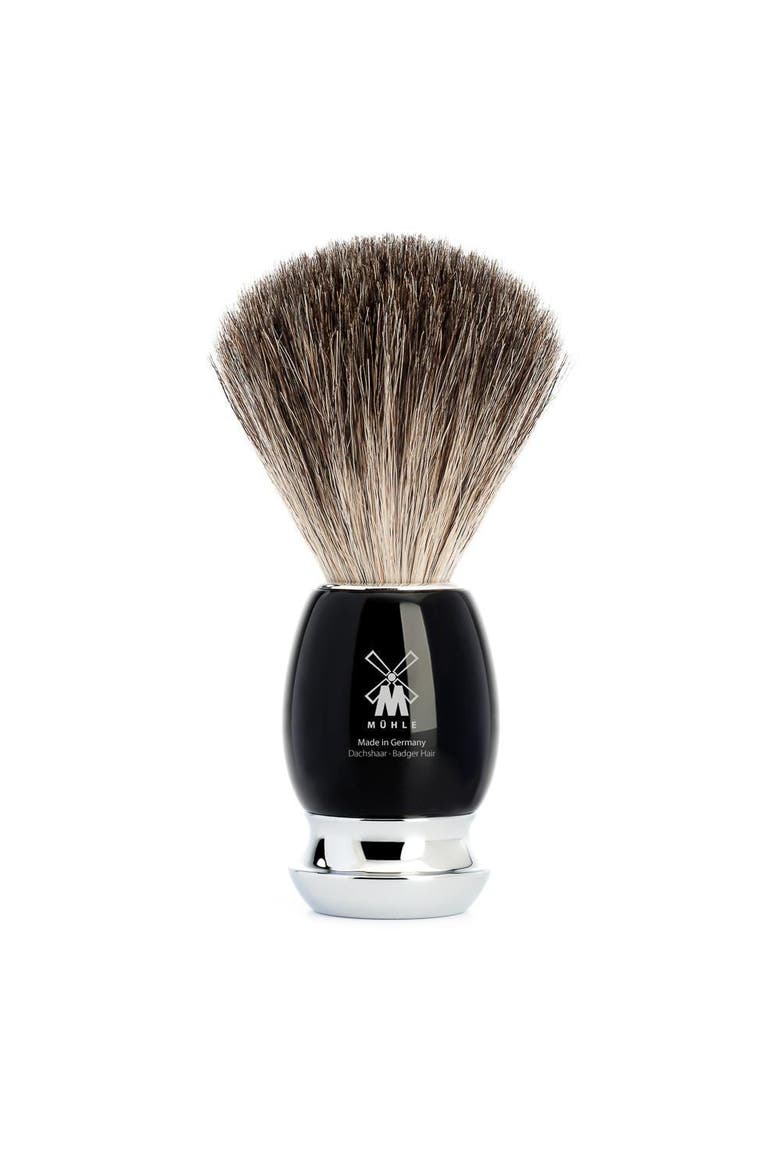 Vivo Black Resin Pure Badger Shaving Brush, Main, color, Black