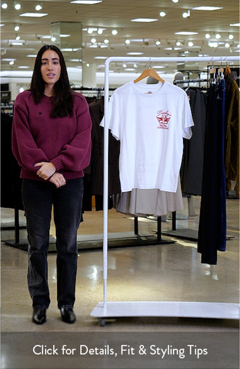 Loverboy Graphic Slub Boyfriend T-Shirt, sales video thumbnail