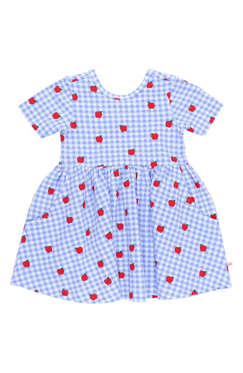 RuffleButts Apple Orchard Gingham Skater Dress, Main, color,