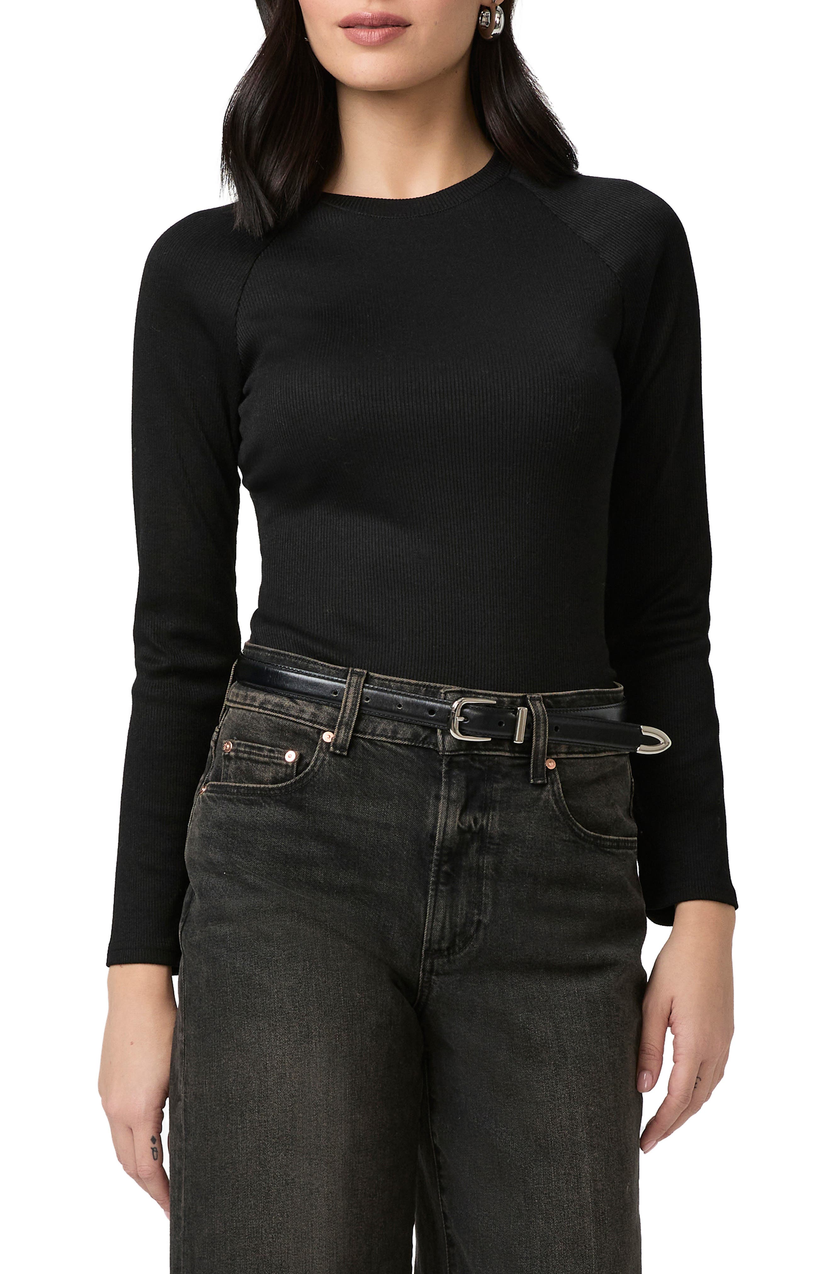 PAIGE Amren Rib Long Sleeve Top