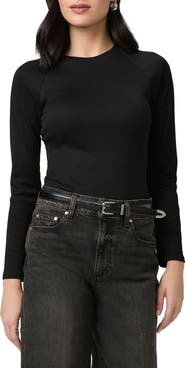PAIGE Amren Rib Long Sleeve Top