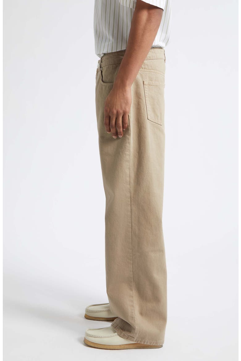 Large Fit Wide Leg Jeans, Alternate, color, BEIGE TAUPE