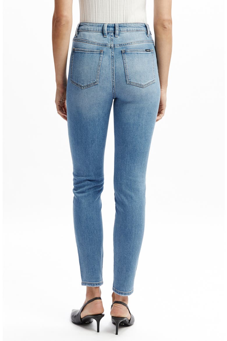 Khloe High Waist Crop Skinny Jeans, Alternate, color, DARK DENIM