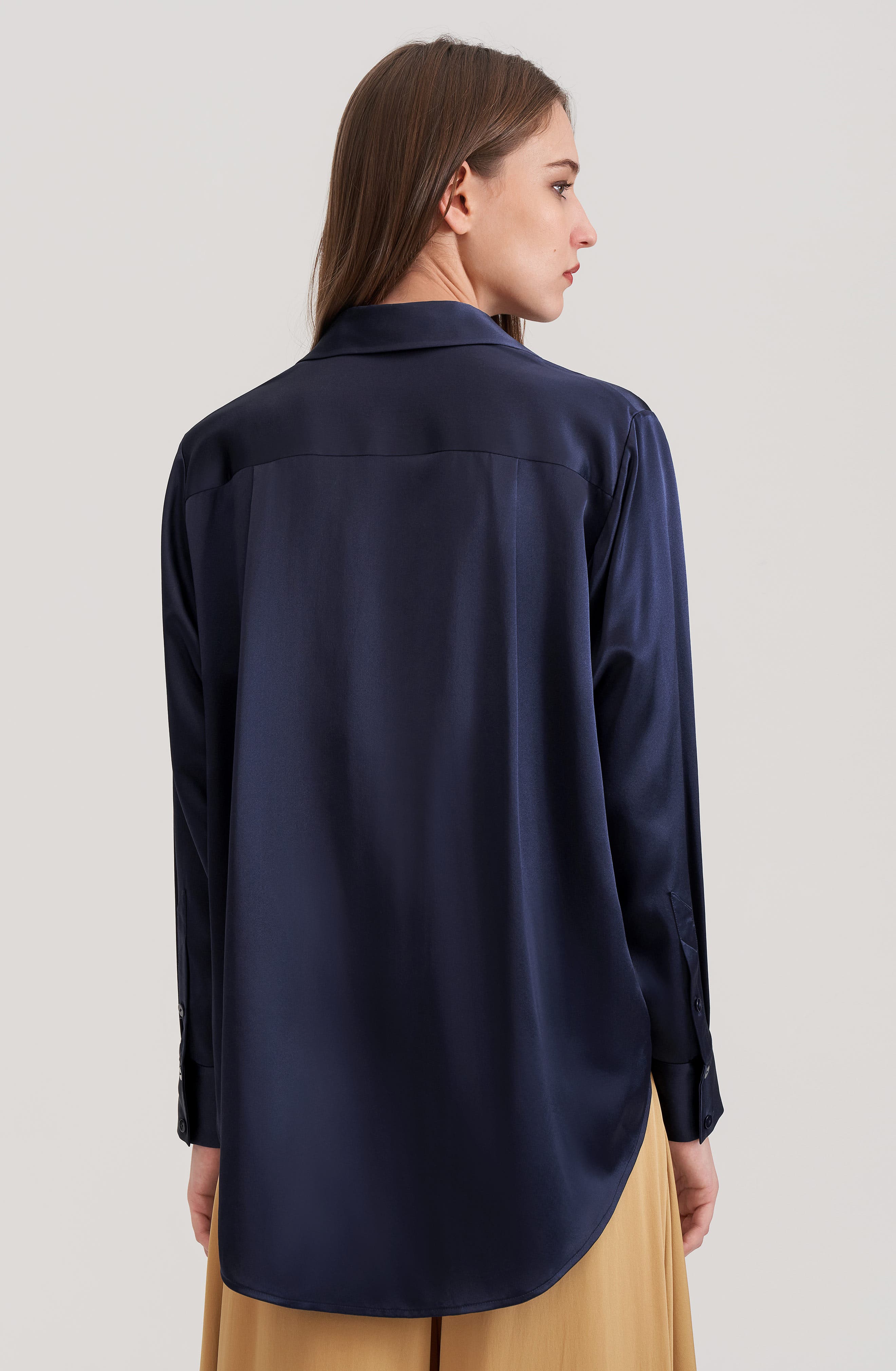 Oversize Style Silk Blouse - image 4