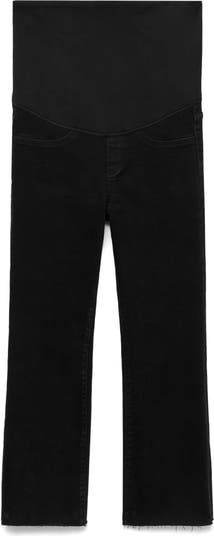 Over the Bump Crop Flare Maternity Jeans