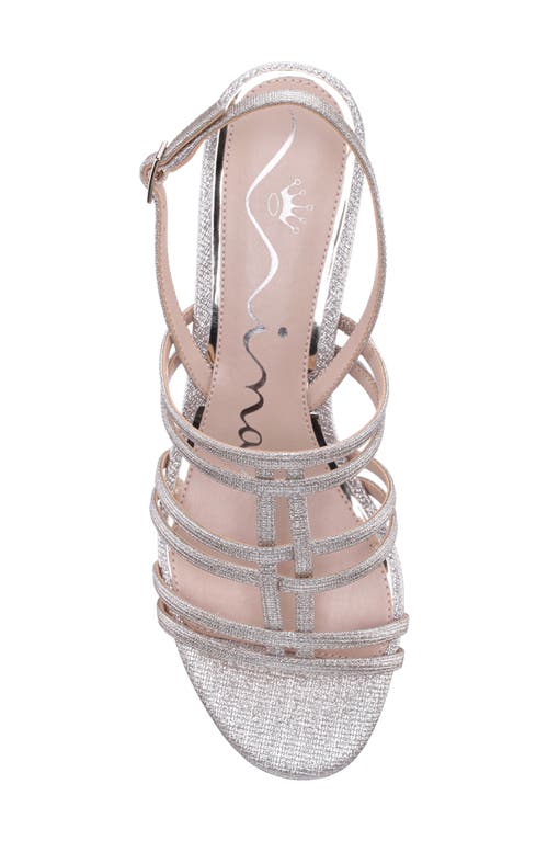Nina Gladys Slingback Sandal In Platino