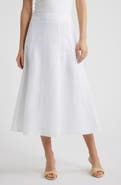 Anne Klein Panel A-Line Midi Skirt