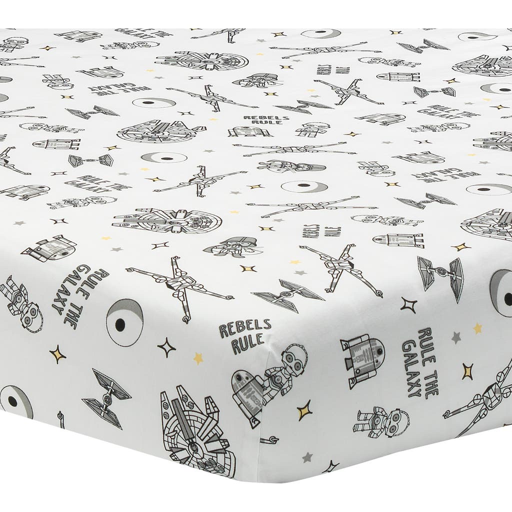 Lambs & Ivy Star Wars Signature Rebels Rule Cotton Fitted Crib/toddler Sheet In Multi