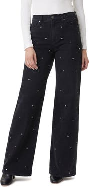 Habitual Denver Grommet High Waist Wide Leg Jeans