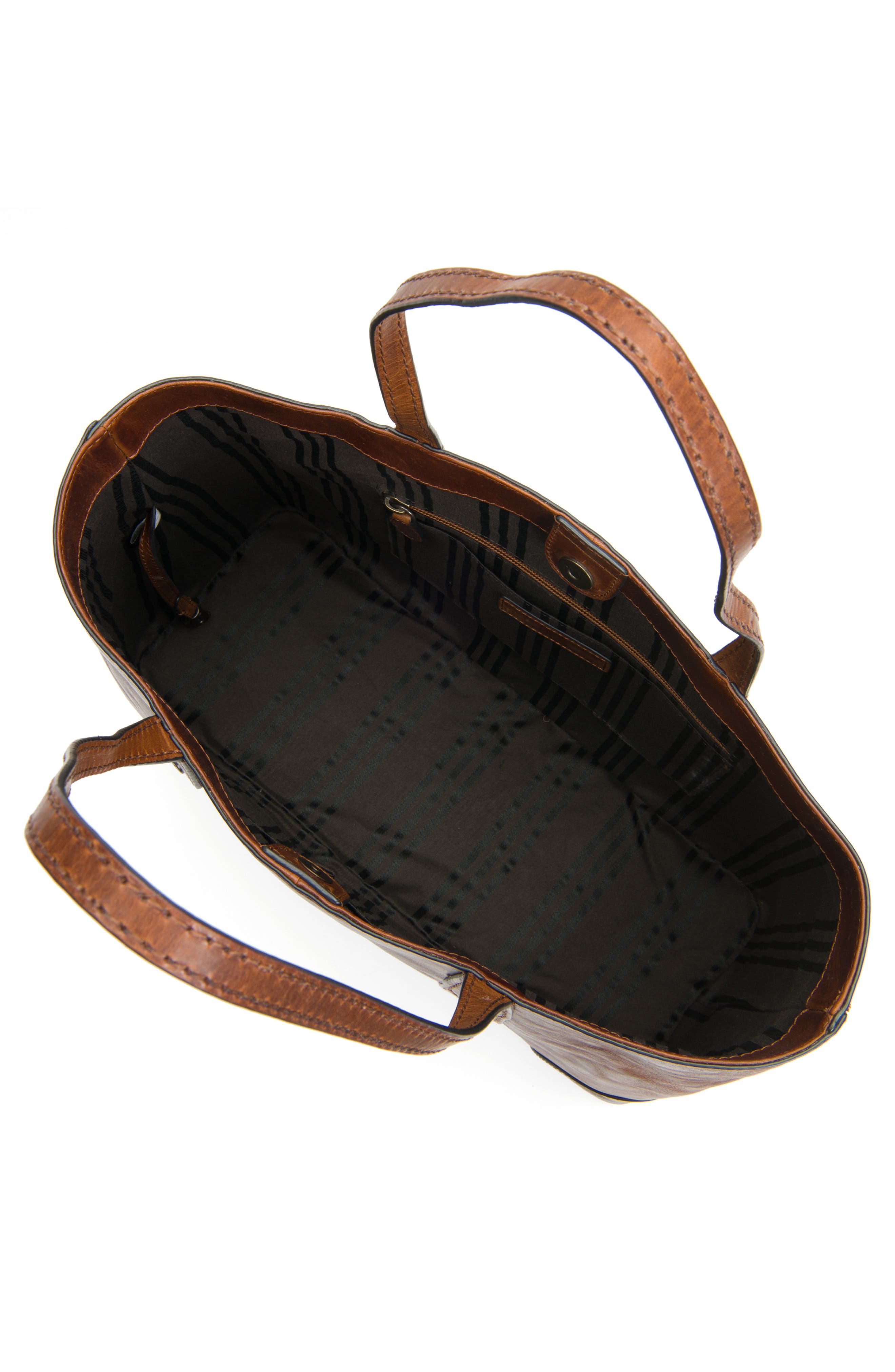 Frye Melissa Leather Shopper, Alternate, color, Cognac