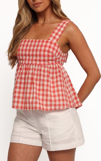 Chatham Gingham Babydoll Tank