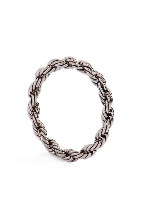 Frozen French Rope Chain Ring