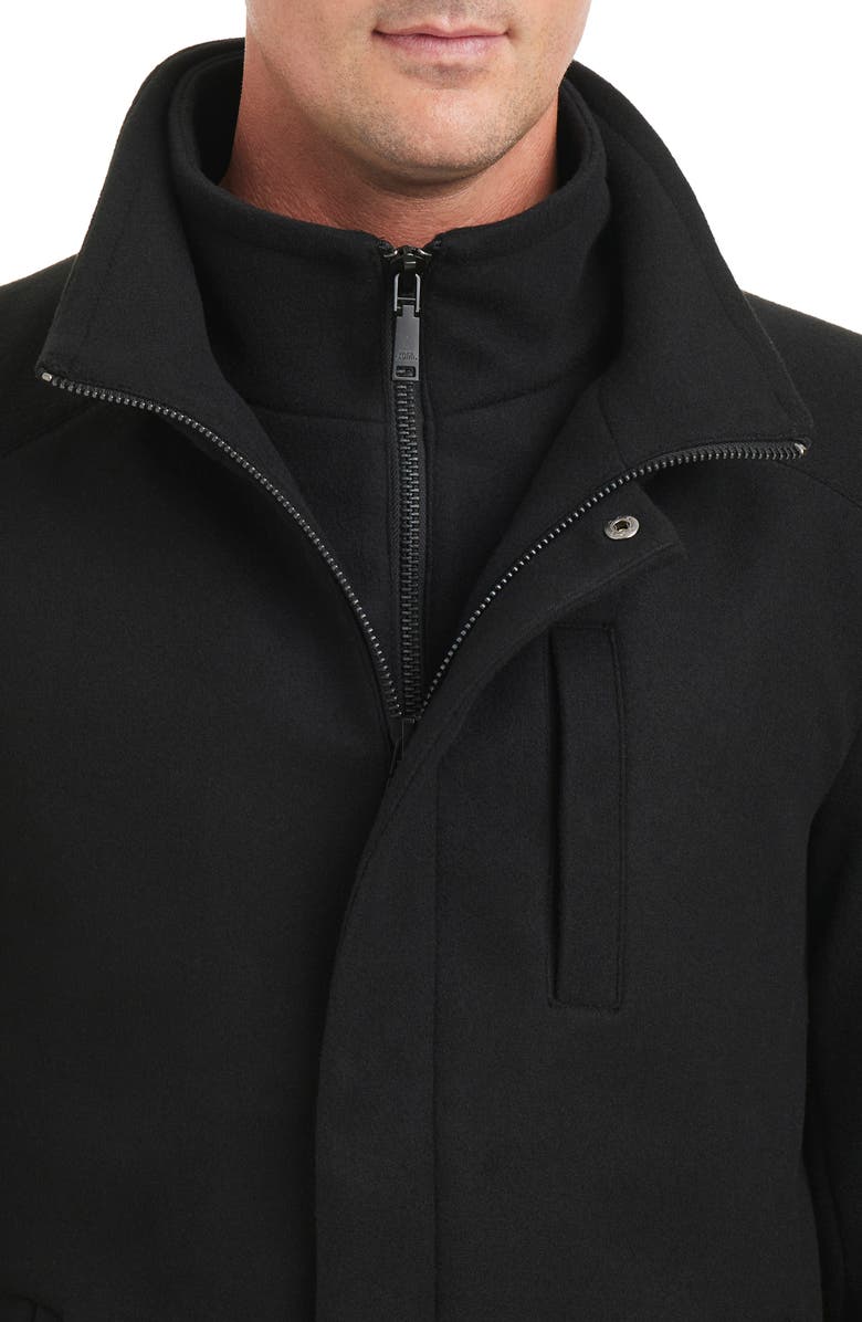 Vince Camuto Modern Water Resistant Car Coat with Removable Bib, Alternate, color, 