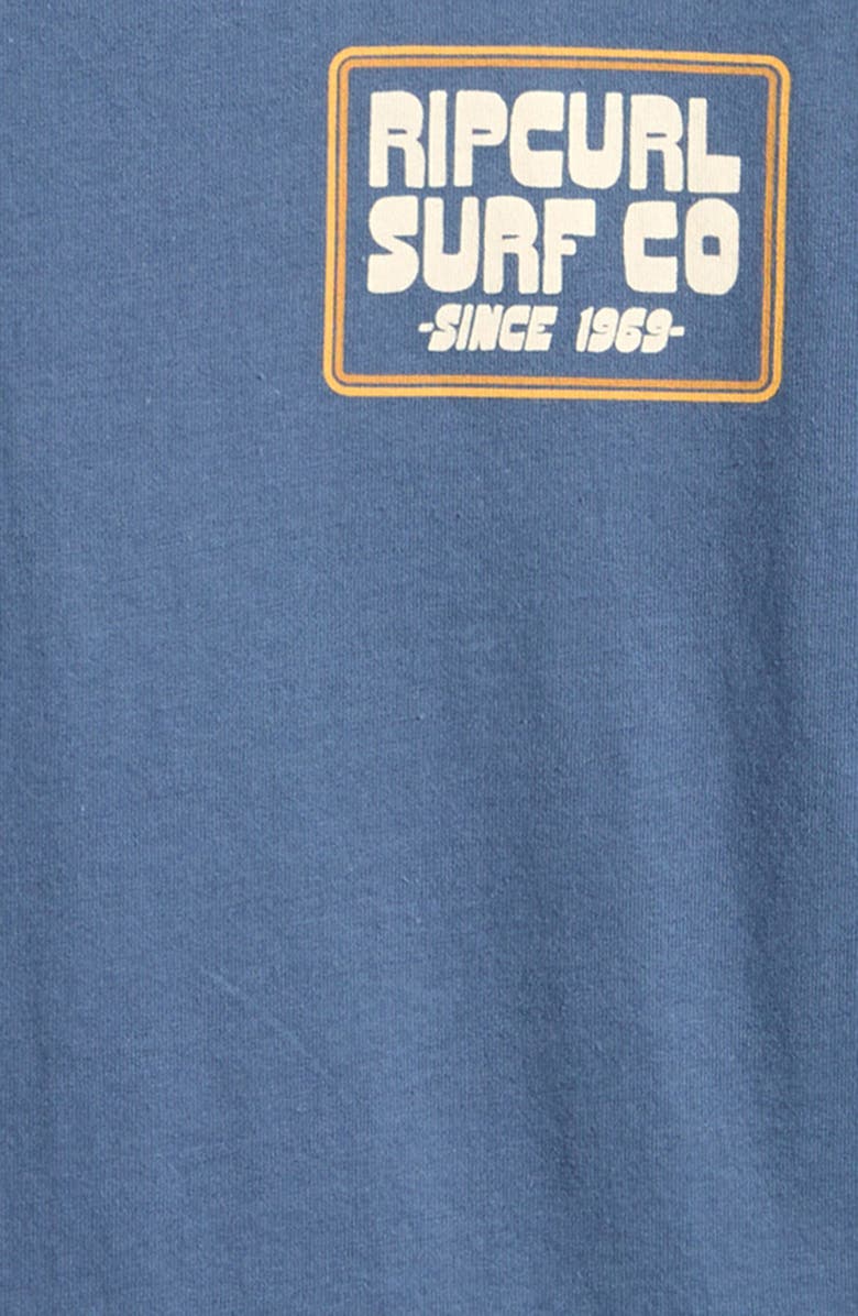 Rip Curl Kids' Pacific Rinse Sunrise Cotton Graphic T-Shirt, Alternate, color, Bluefin