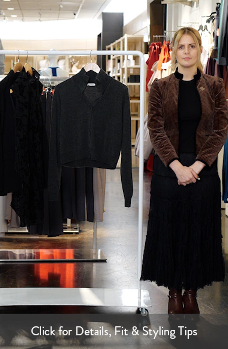 Collared Wool & Cashmere Blend Cardigan, sales video thumbnail