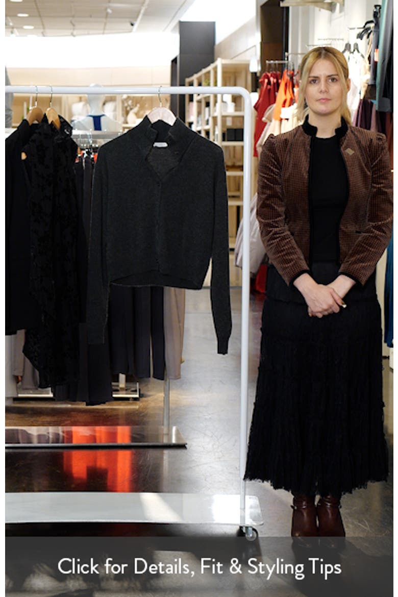 Collared Wool & Cashmere Blend Cardigan video