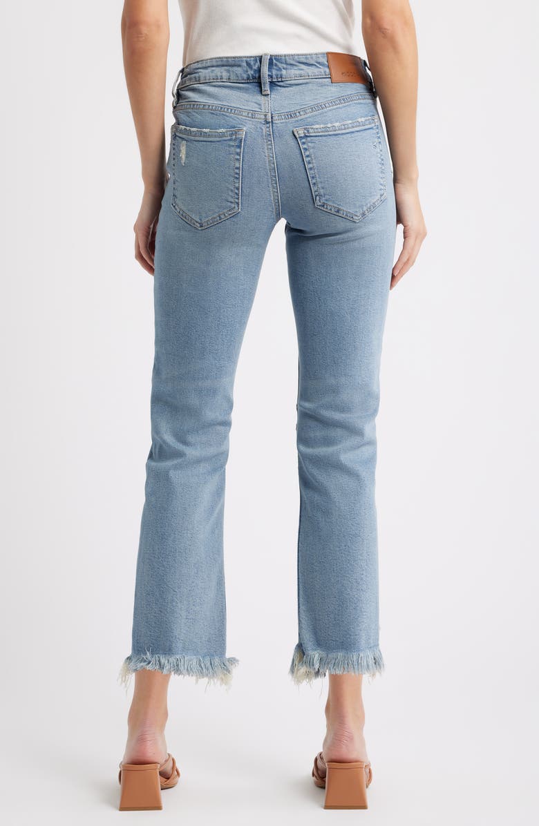 HIDDEN JEANS Frayed Low Rise Ankle Skinny Jeans, Alternate, color, Medium Wash