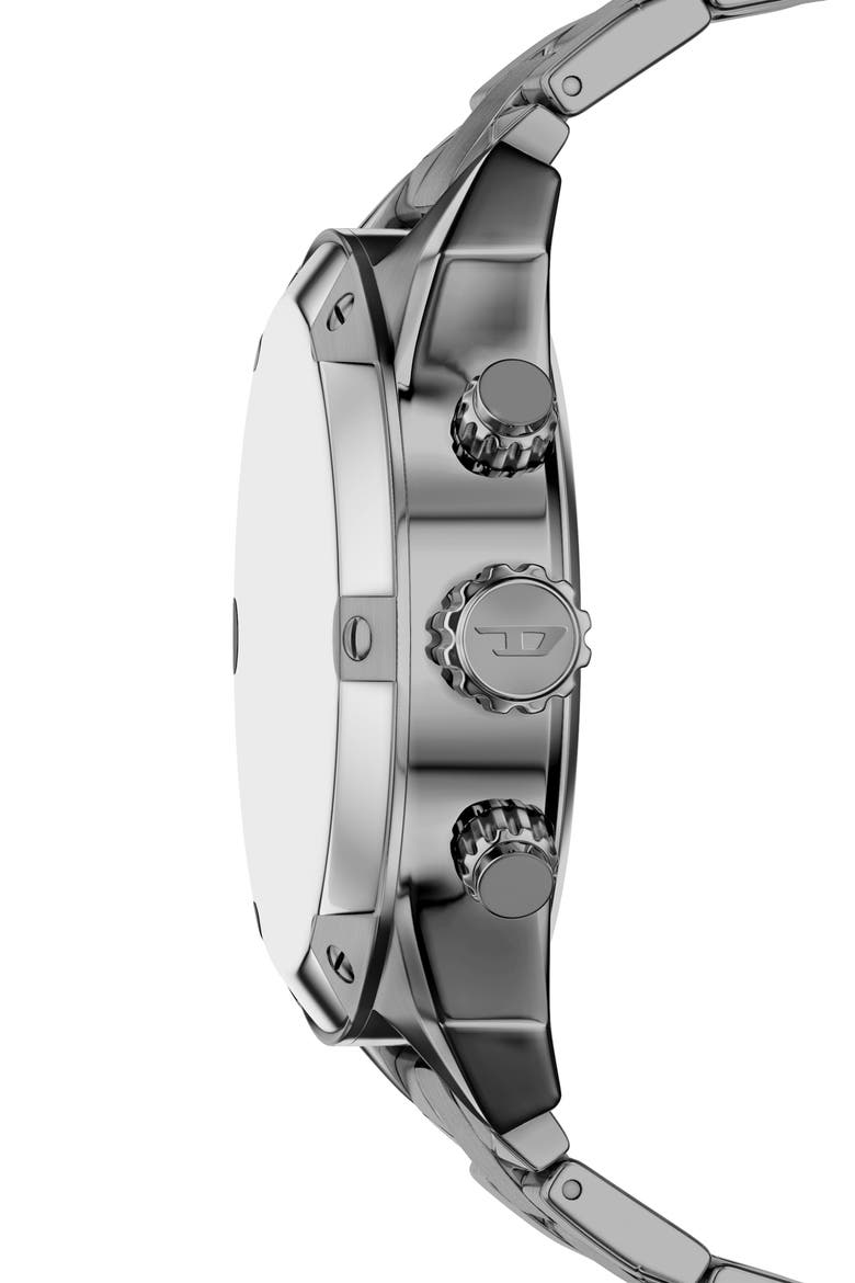Spiked Chronograph Bracelet Watch, 49mm, Alternate, color, GUNMETAL