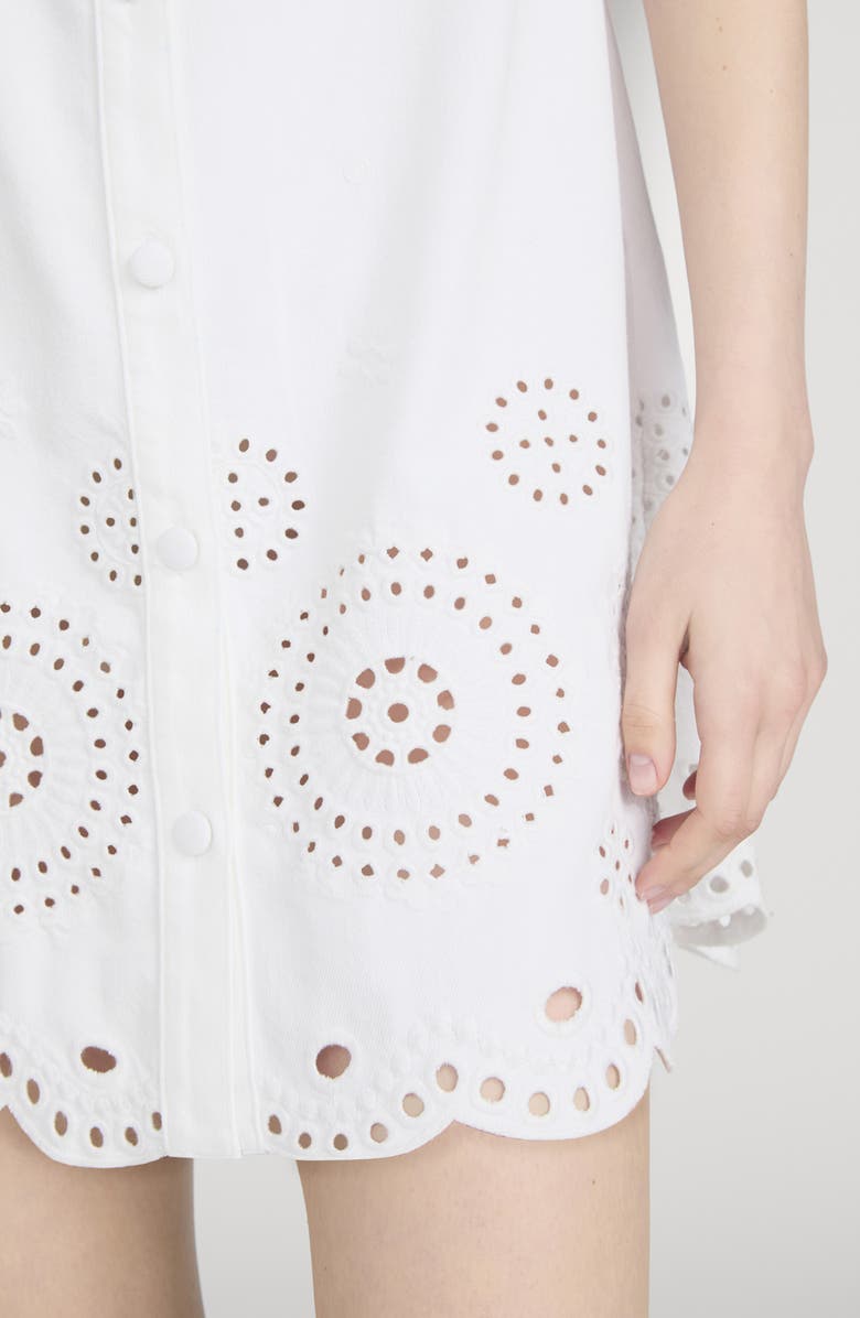 FRAME The Eyelet Play Shirtdress, Alternate, color, White