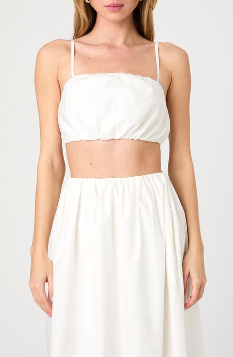 Nomi Cotton Bubble Crop Top