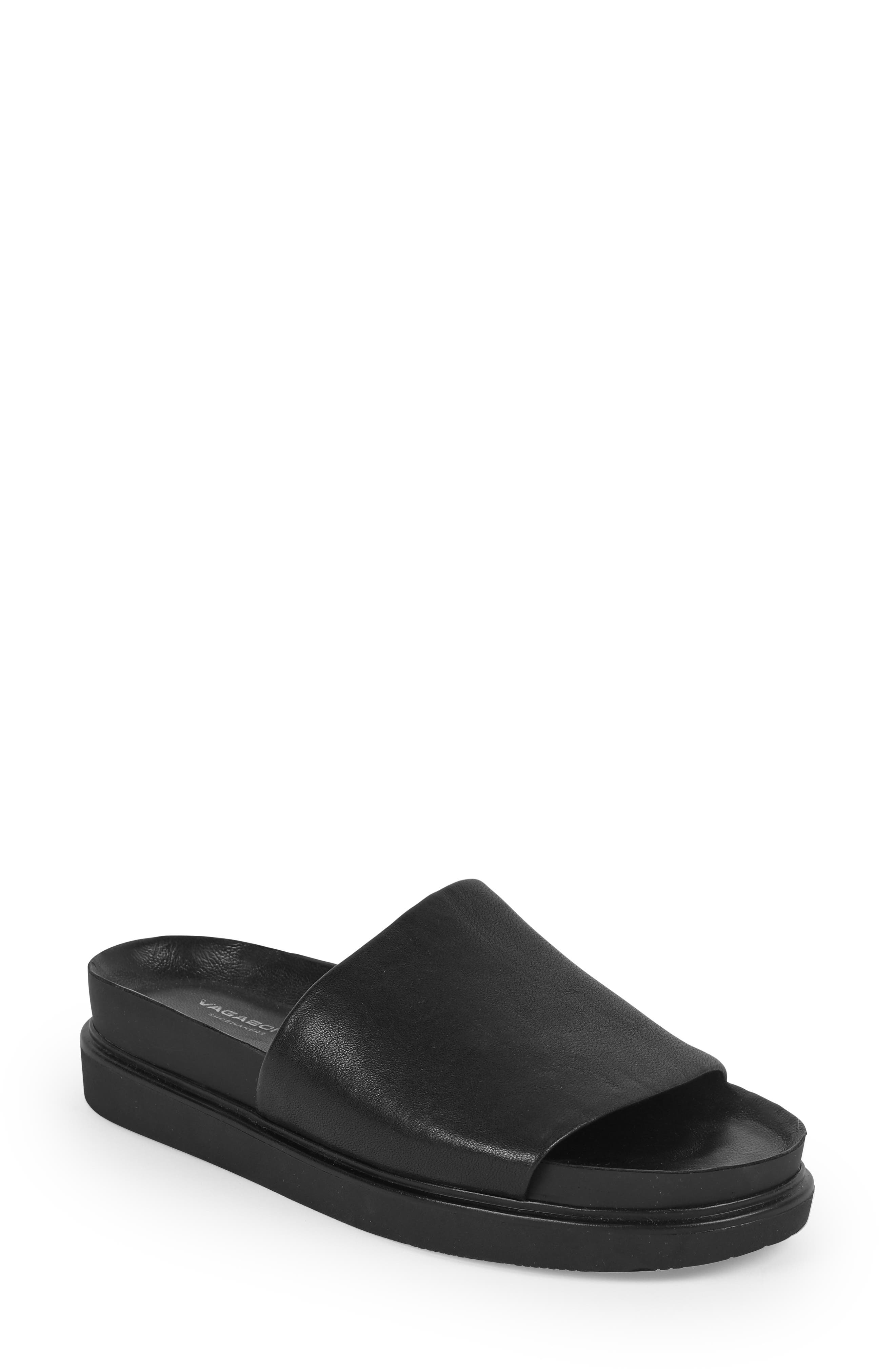 Erin Slide Sandal, Main, color, BLACK