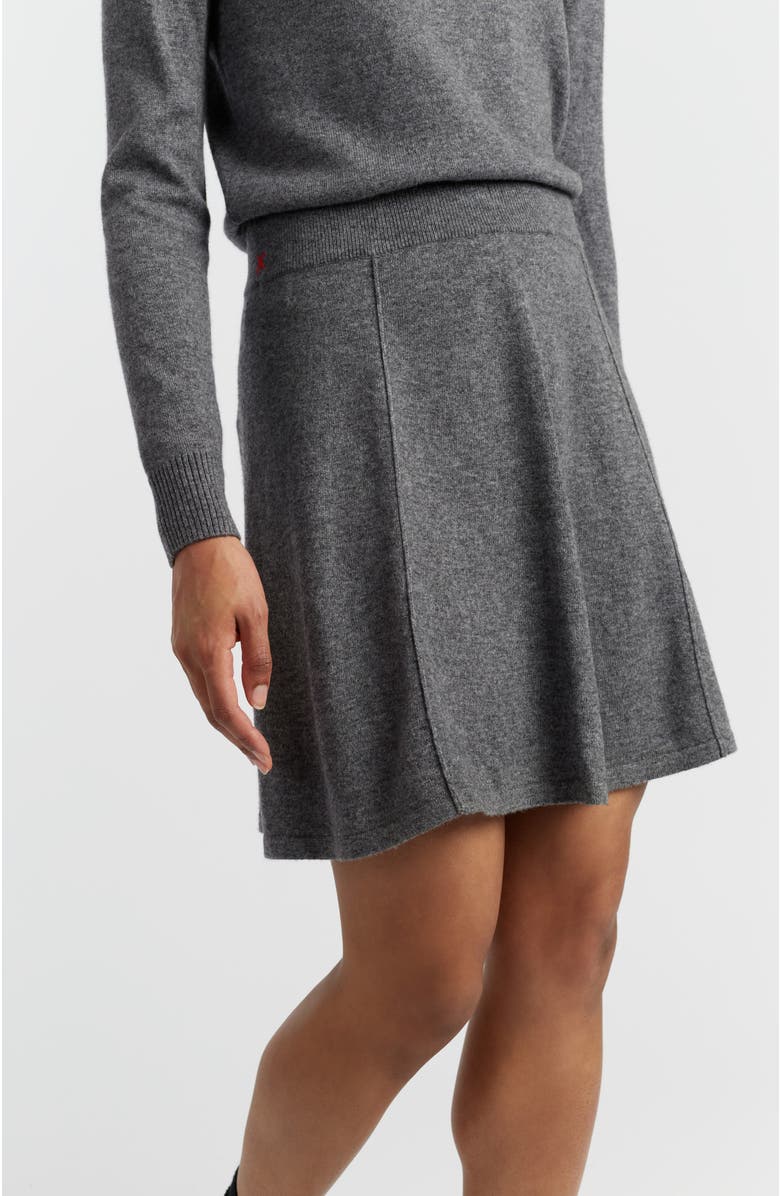 Chinti & Parker Wool-Cashmere Mini Skirt, Main, color, Grey