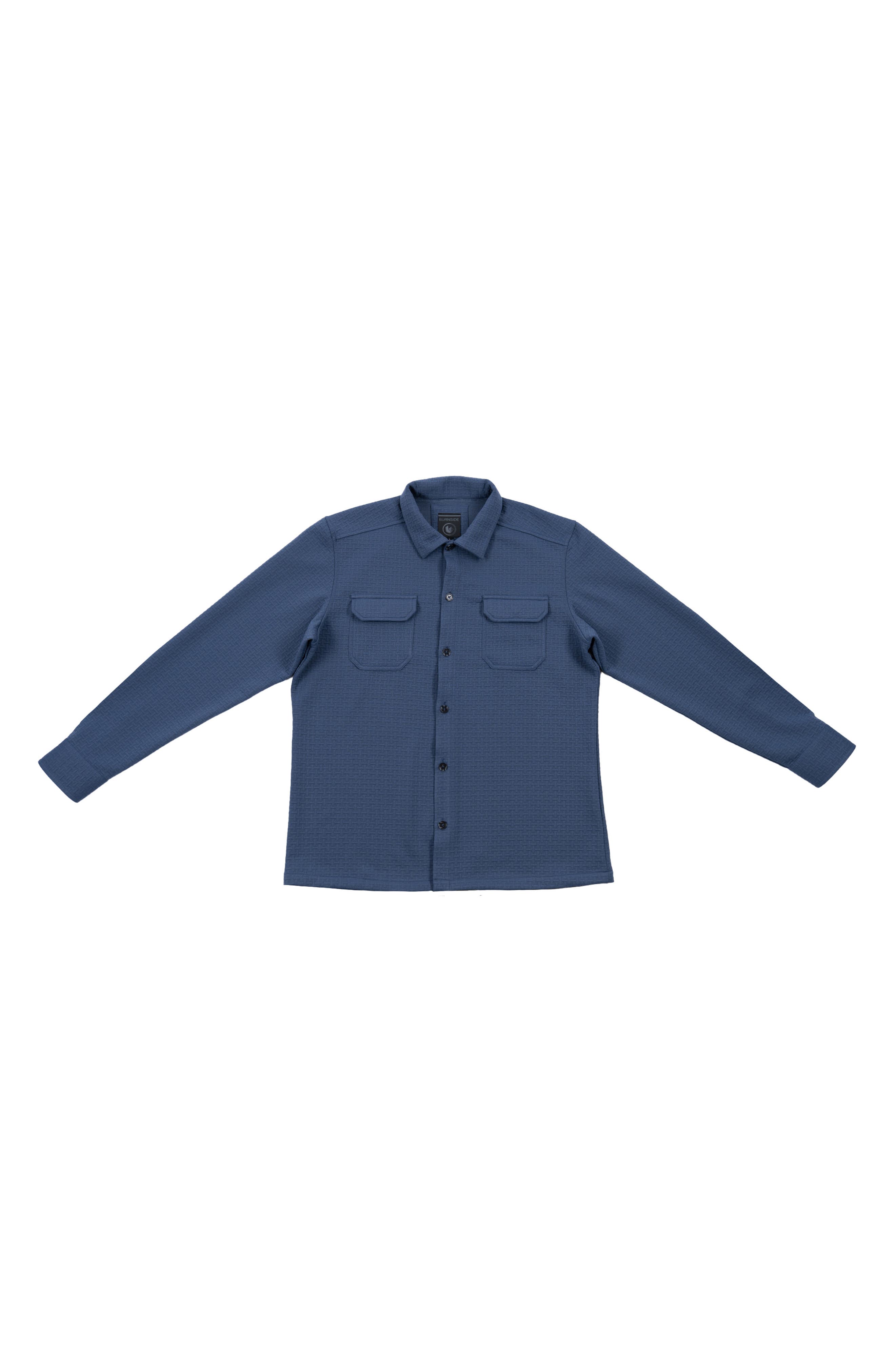Textured Jacquard Shirt Jacket