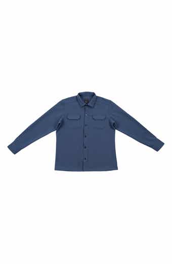 Textured Jacquard Shirt Jacket