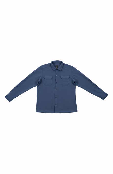 Textured Jacquard Shirt Jacket