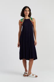 Chinti & Parker Cotton Cherry Swing Dress