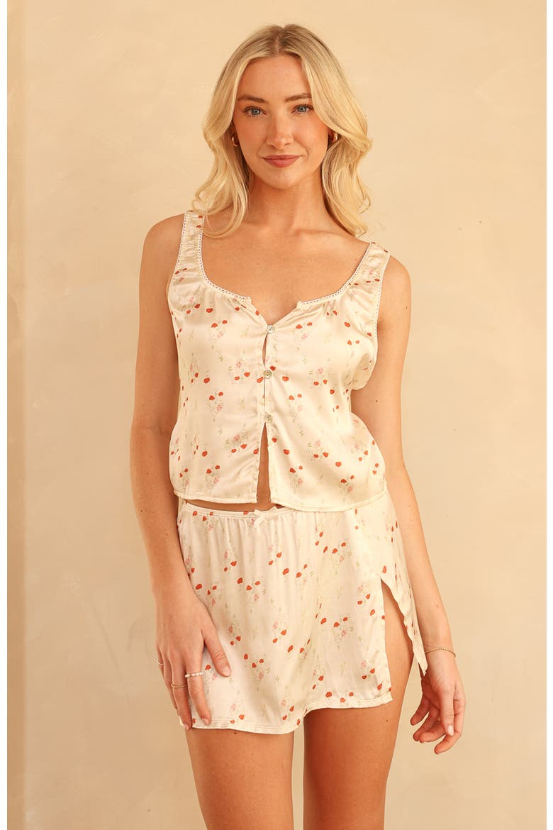 Charmed Mini Skirt, Main, color, Rosewater