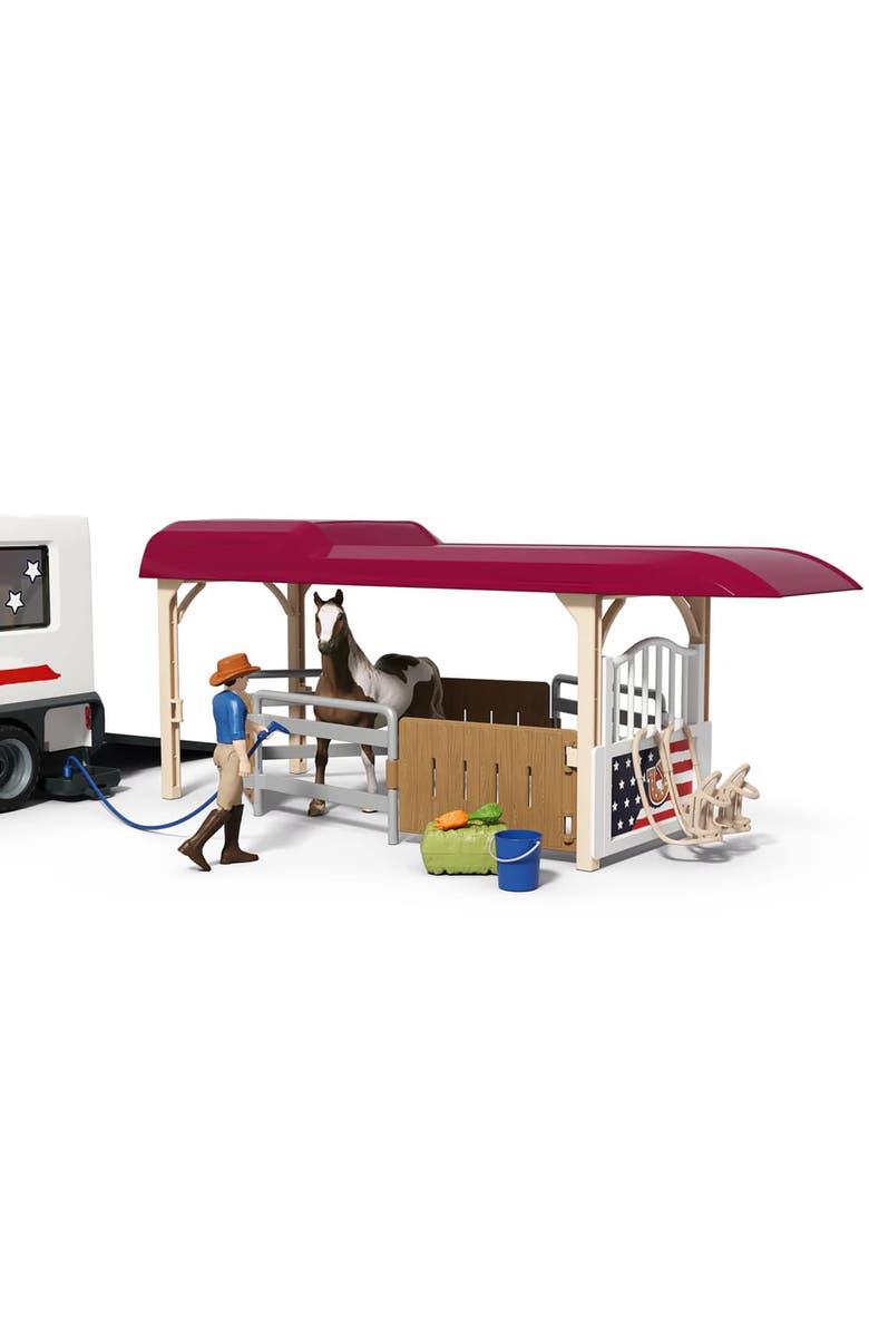 Schleich Horse Club Lakeside Truck & Trailer, 119 Piece Adventure Playset, Kids 5+, Alternate, color, Multicolored