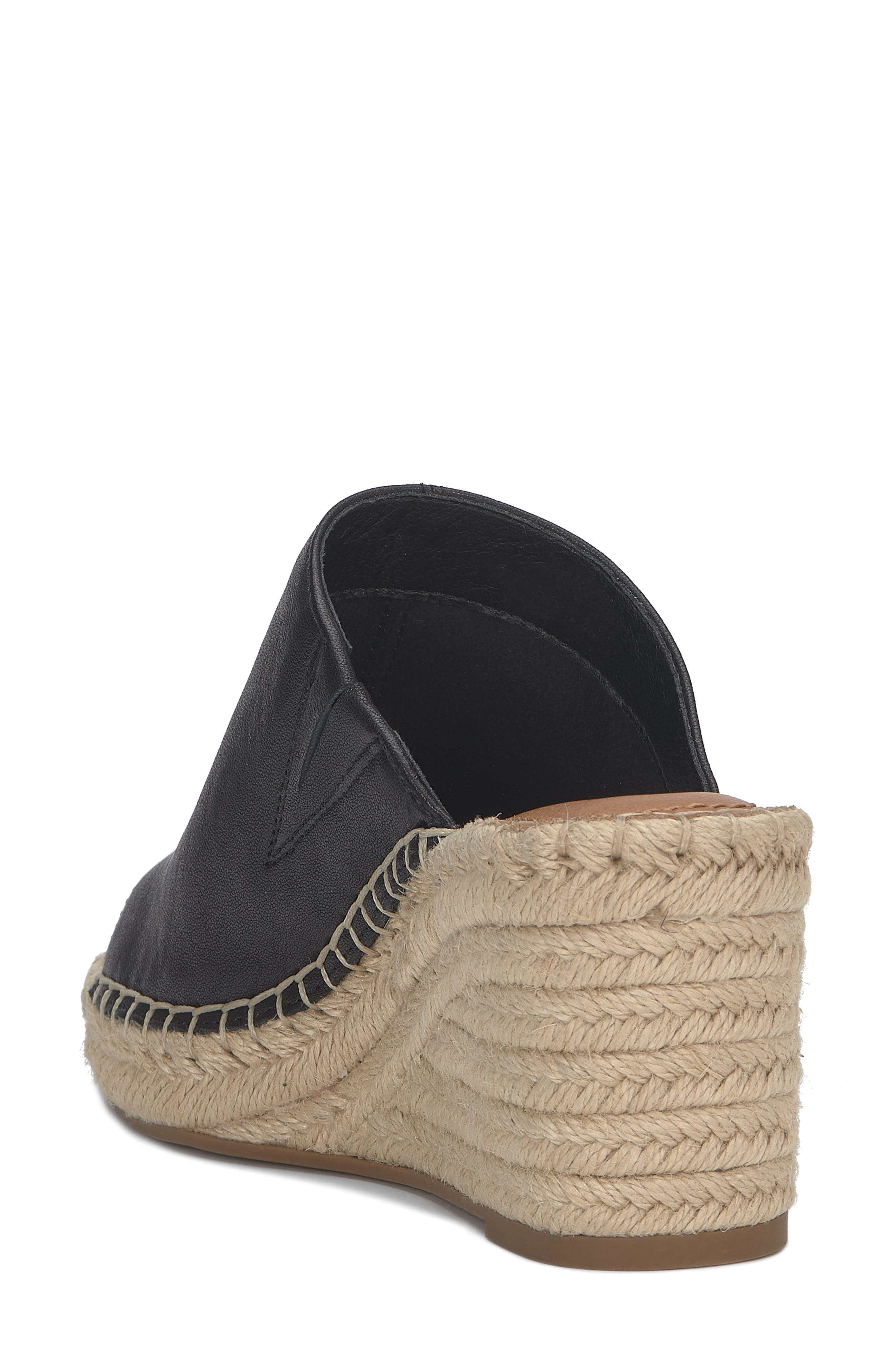 Lucky Brand Cabriah Espadrille Platform Wedge Slide Sandal, Alternate, color, Black Shsntw