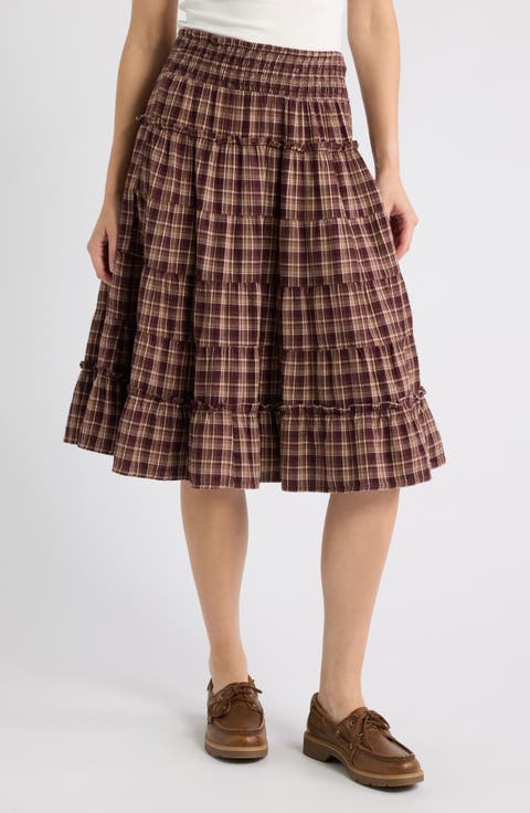 Ella Tiered Midi Skirt
