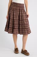 BDG Urban Outfitters Ella Tiered Midi Skirt
