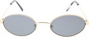 BCBGeneration 58mm Slim Metal Oval Sunglasses