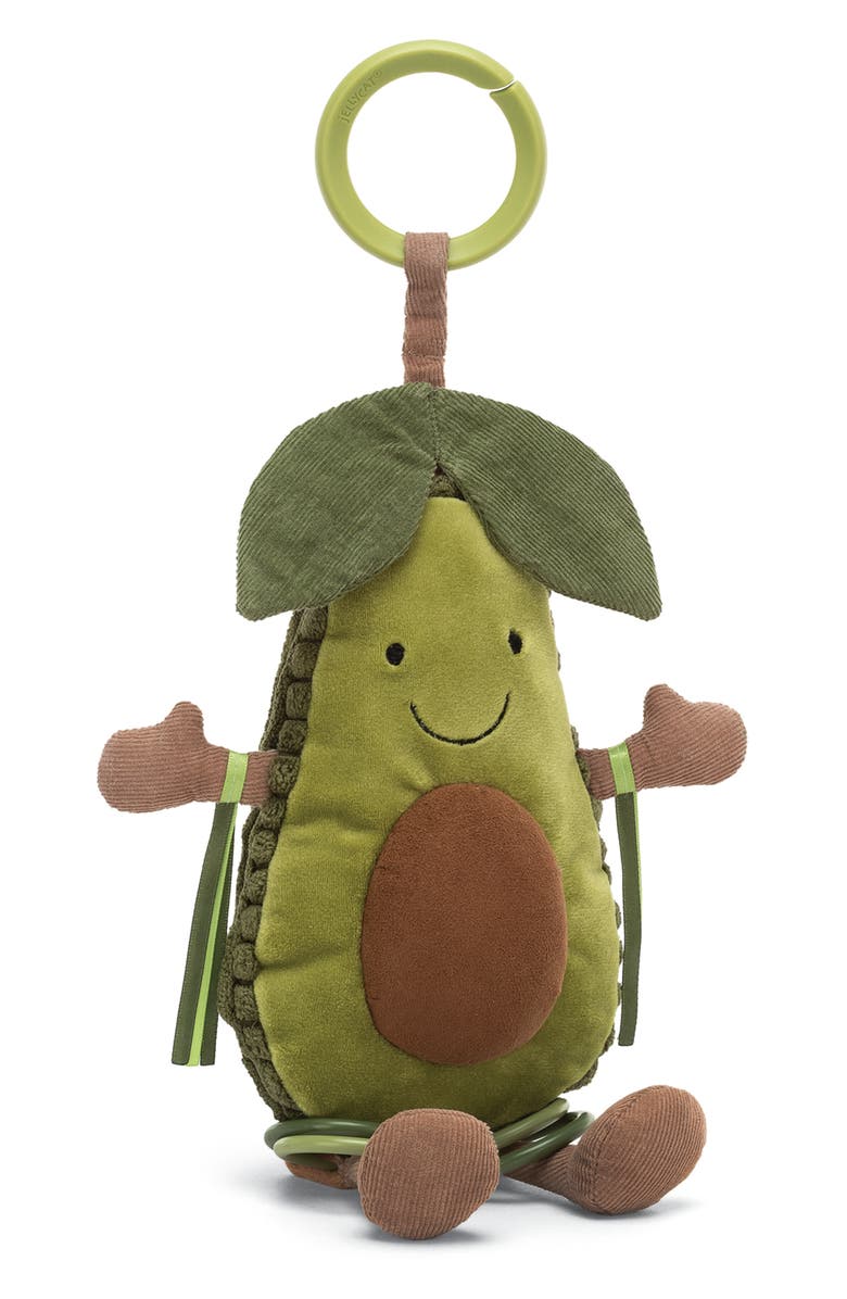 Jellycat Amusable Avocado Activity Toy, Main, color, 