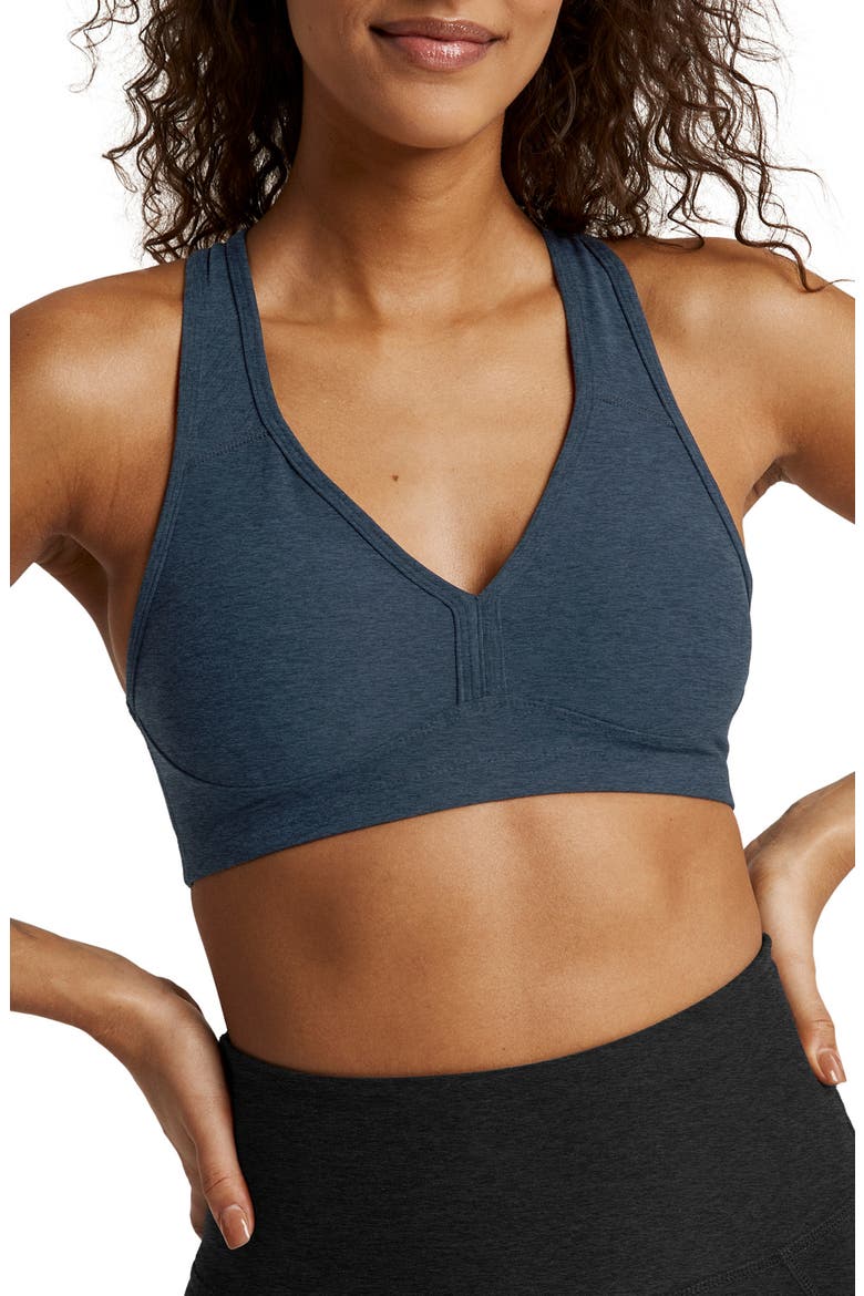 Lift Your Spirits Sports Bra, Main, color, NOCTURNAL NAVY
