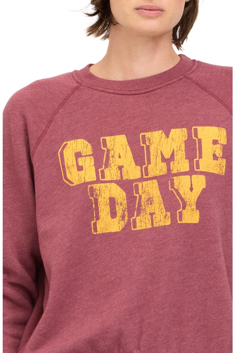 Game Day Graphic Sweatshirt, Alternate, color, DARK CHERRY