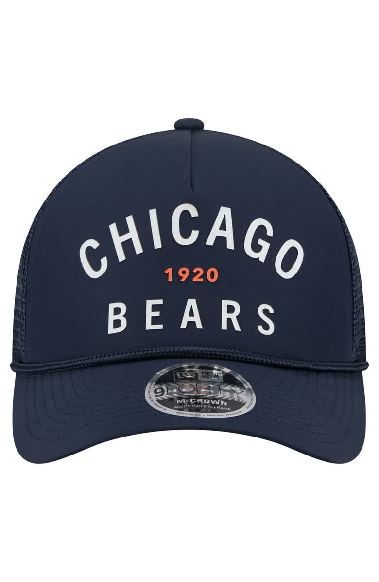 New Era Men's New Era  Navy Chicago Bears Active Minimalist M-Crown A-Frame 9FORTY Adjustable Hat, Alternate, color, 