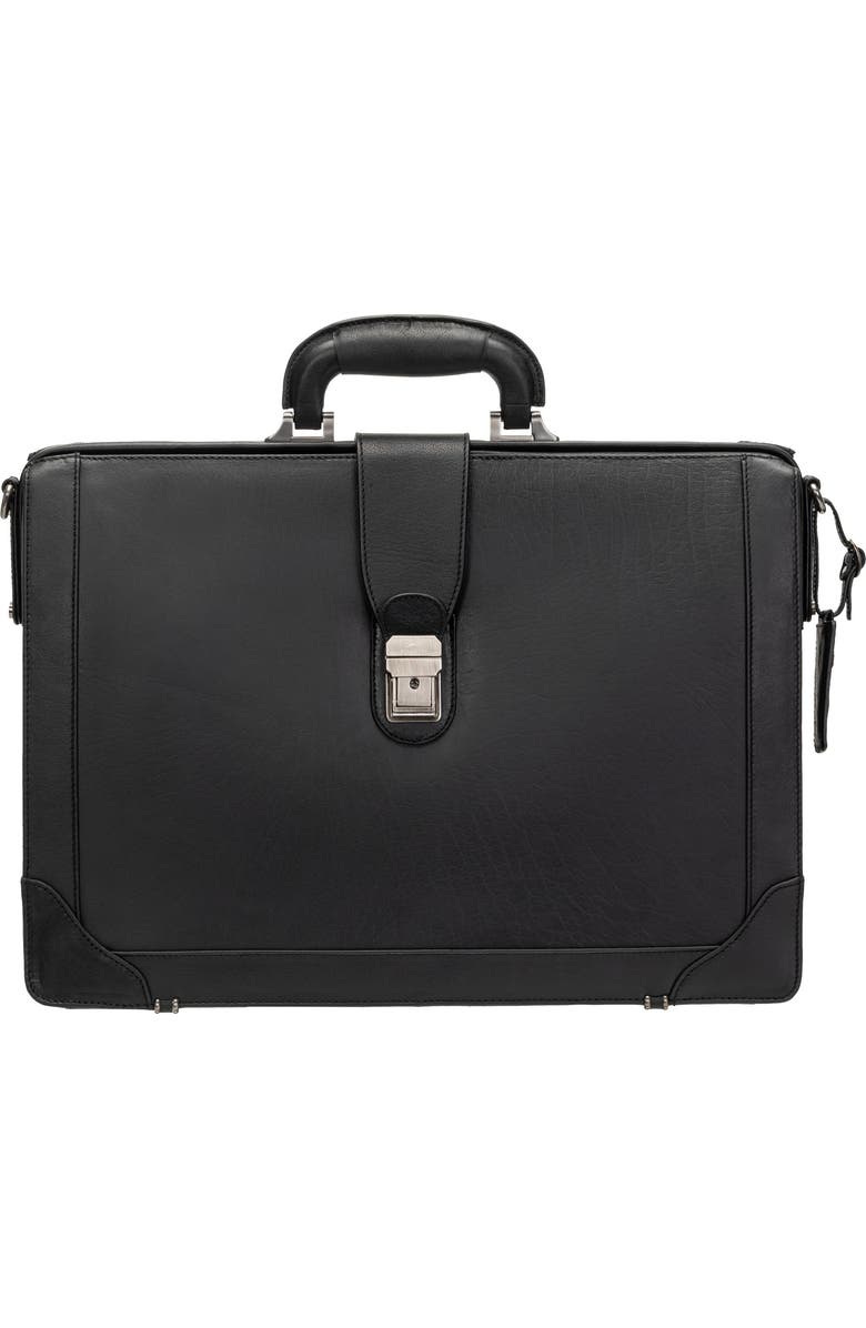 Mancini Litigator RFID Briefcase, Alternate, color, Black
