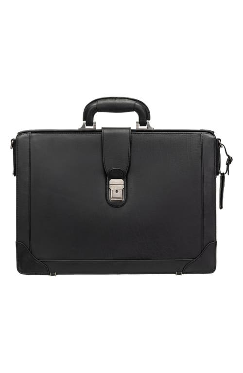 Mancini Litigator Rfid Briefcase In Black