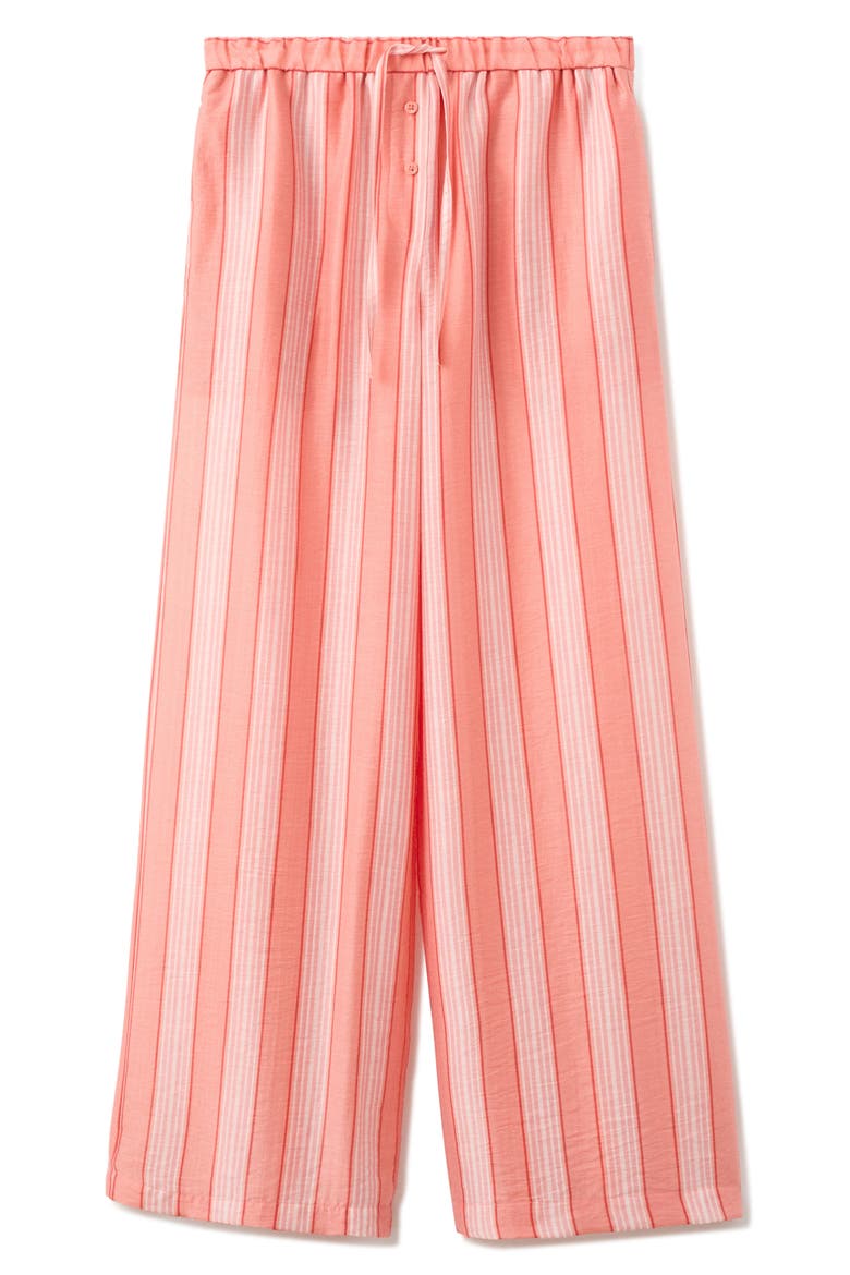 Straight Fit Stripe Pants, Alternate, color, ORANGE