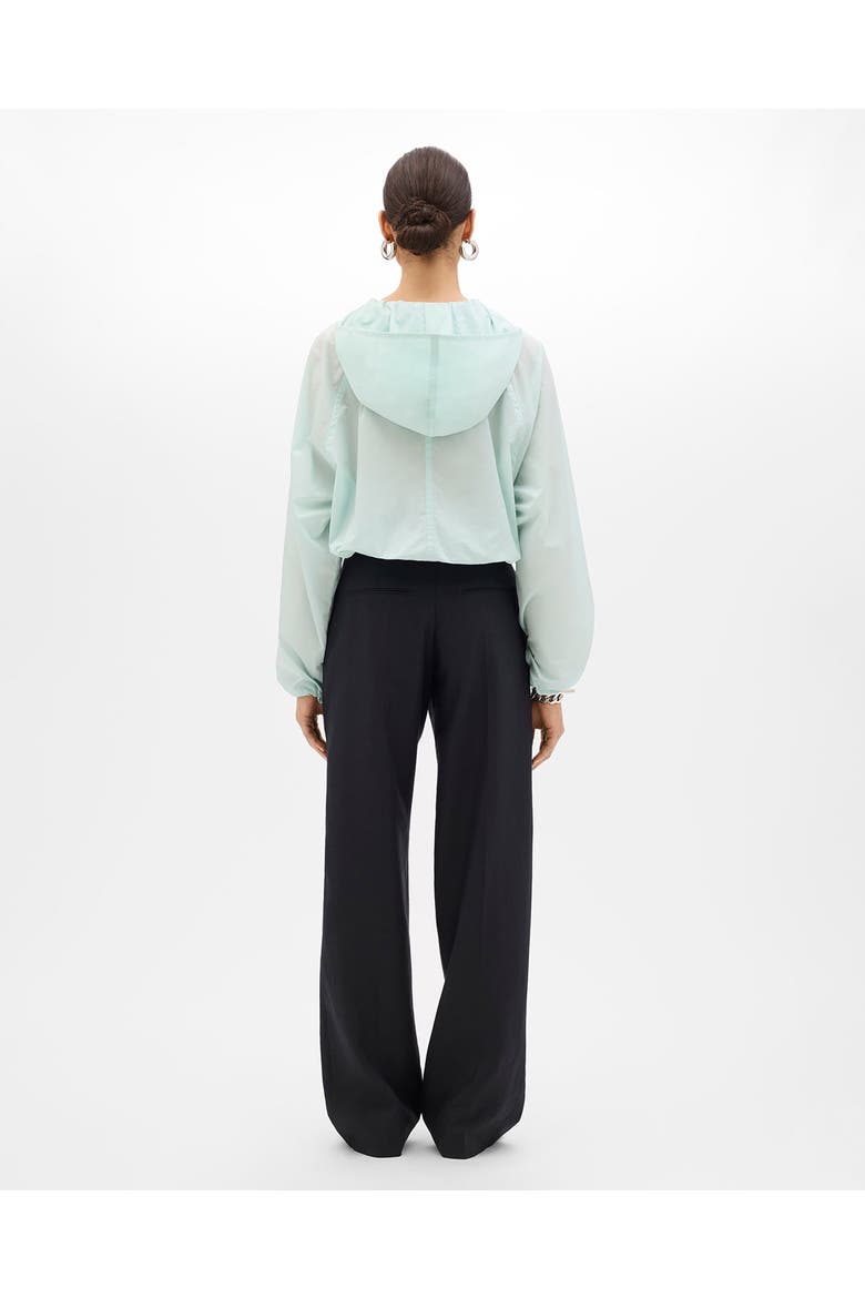 Recycled Nylon Short Blouson, Alternate, color, Aquamarine